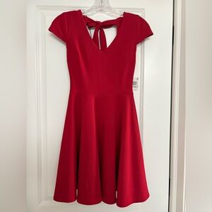 Elegant Red Mini Dress